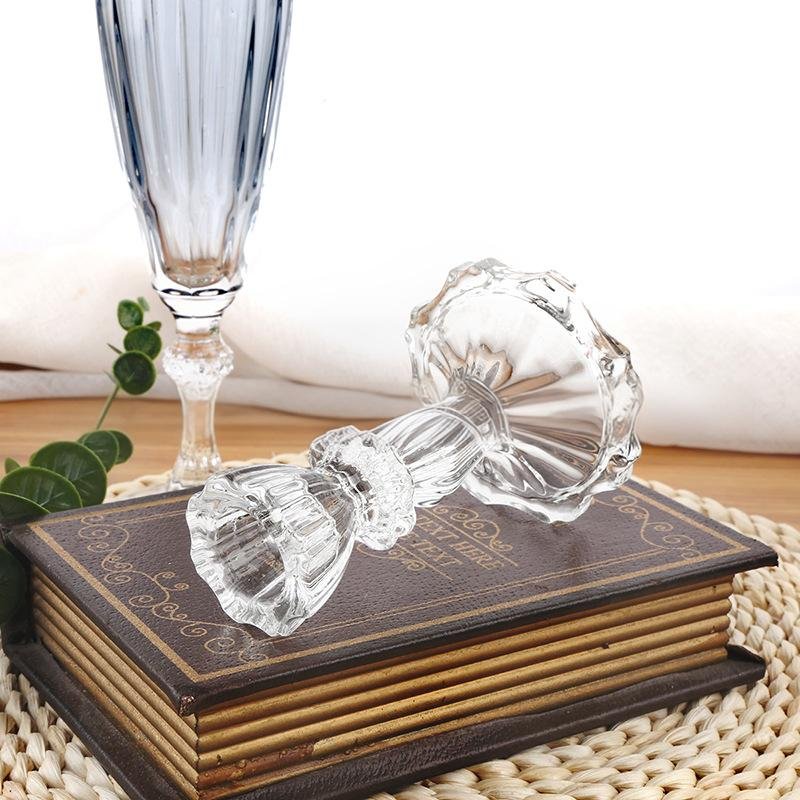 Vintage Glass Candle Holders – Elegant Crystal & Colored Candle Stands for Home and Event Décor - Image 3