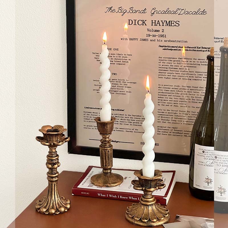 Vintage Glass Candle Holders – Elegant Crystal & Colored Candle Stands for Home and Event Décor - Image 12